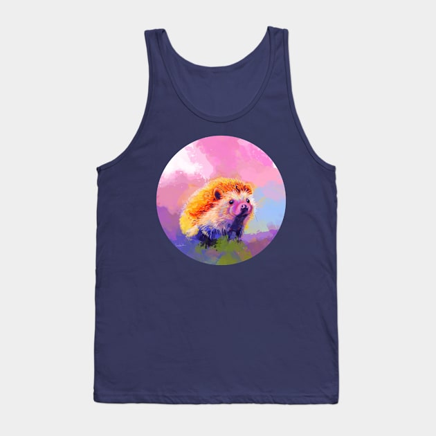 Sweet Dreams - Hedgehog Cute Small Animal Tank Top by Flo Art Studio